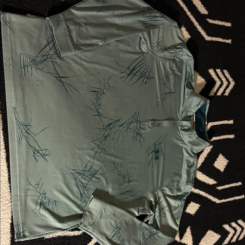 Under Armour teal golf quarter zip